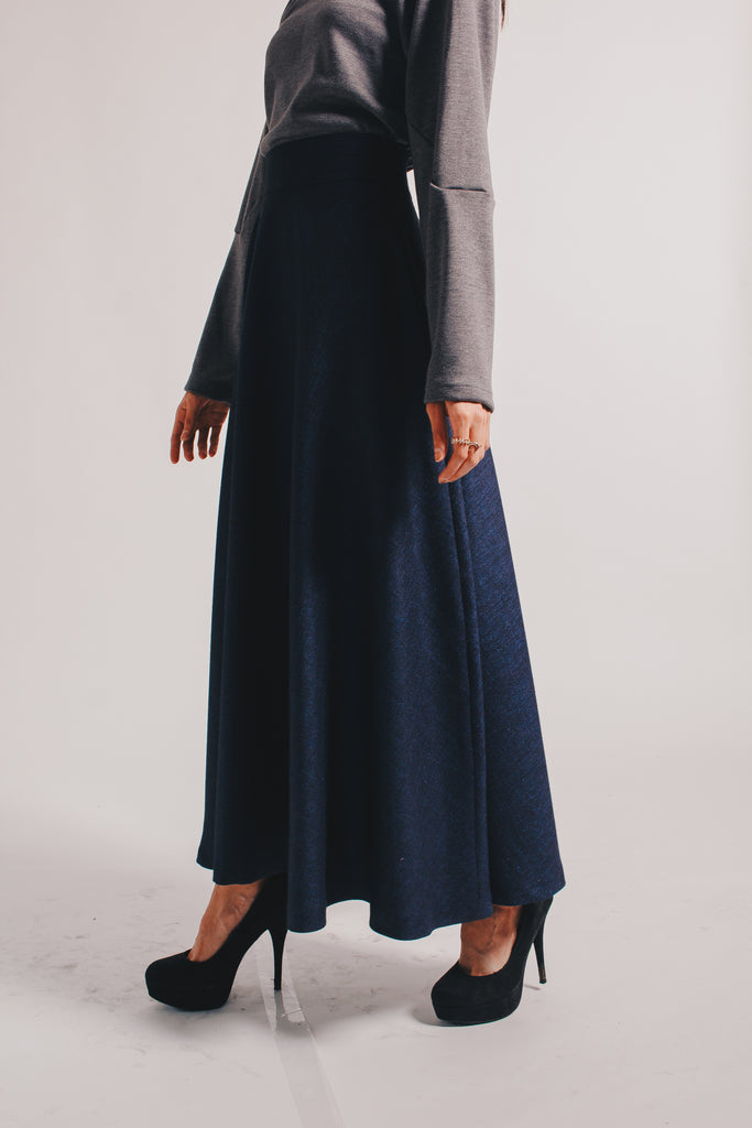 Wool Linen Skirt